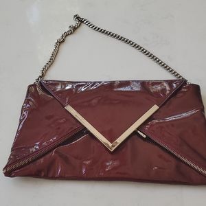 Kooba clutch with detachable shoulder strap